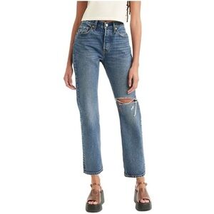 Levi’s 501 W26 (US 2/3) High Rise Straight Women’s Jeans Distressed 12501-0473